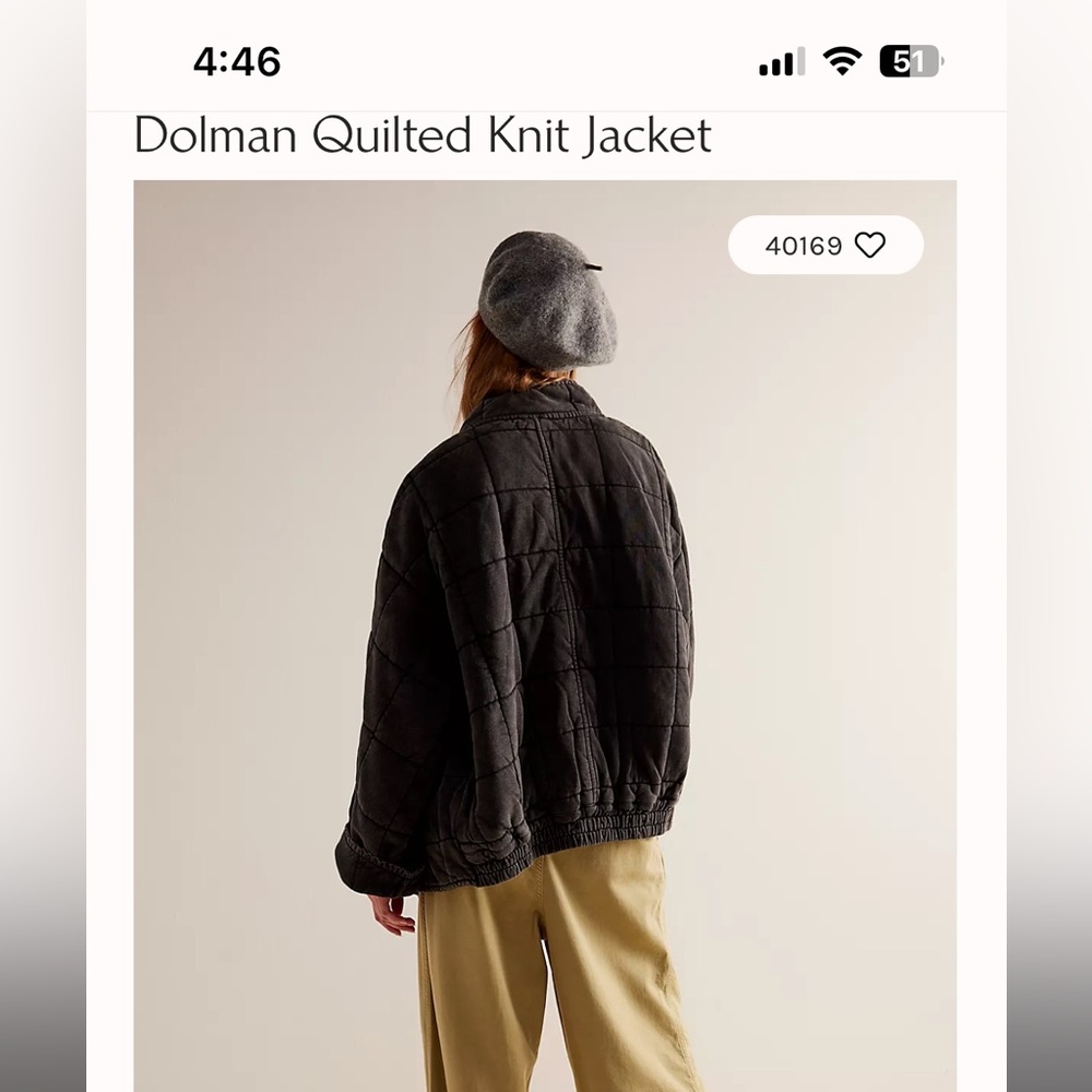 Free People Dolman Quilted Jacket - Picture 3 of 7